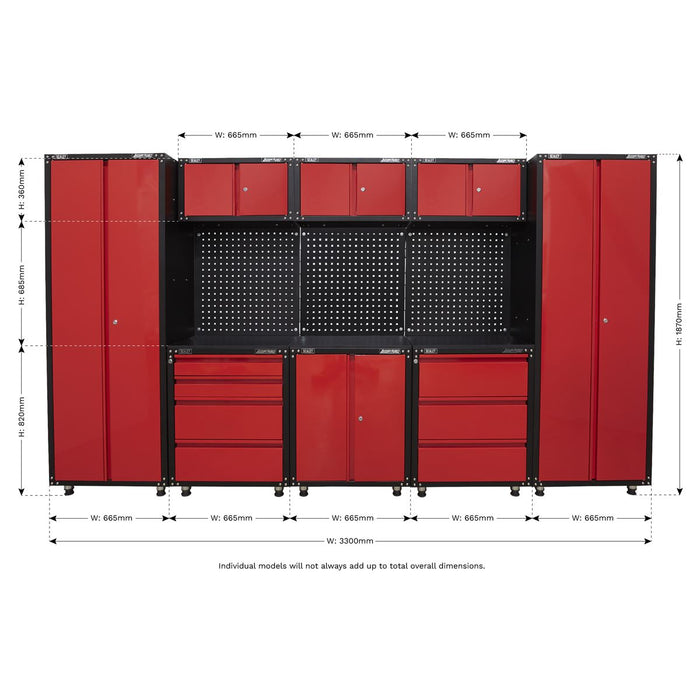 Sealey American PROï 3.3m Storage System APMS80COMBO1 Sealey  - Dynamic Drive