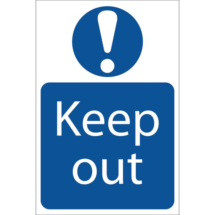 Draper Keep Out' Mandatory Sign, 200 x 300mm 72158 Draper  - Dynamic Drive