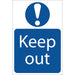 Draper Keep Out' Mandatory Sign, 200 x 300mm 72158 Draper  - Dynamic Drive