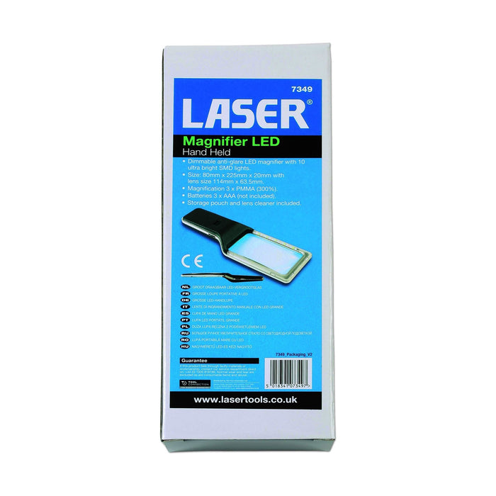 Laser Large Magnifying Glass with LED 7349 Laser Tools  - Dynamic Drive