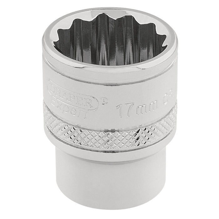 Draper HI-TORQ 12 Point Socket, 3/8" Sq. Dr., 17mm 32781 Draper  - Dynamic Drive