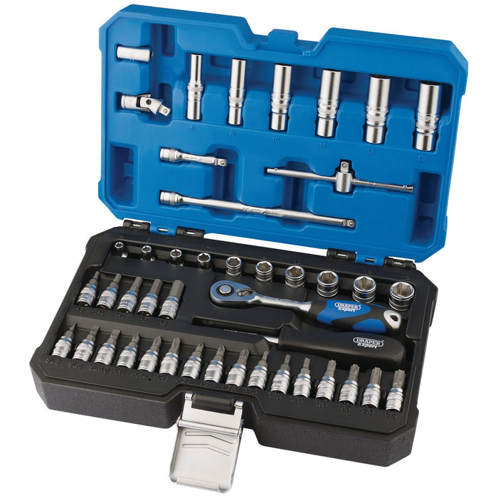 Draper Metric Socket Set, 1/4" Sq. Dr. (44 Piece) 16446 Draper  - Dynamic Drive