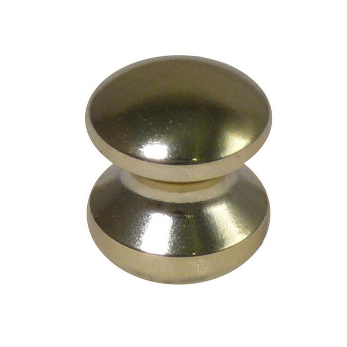 Mini Push Lock Knob 16mm in Polished Brass for Motorhome and Caravan Nova  - Dynamic Drive