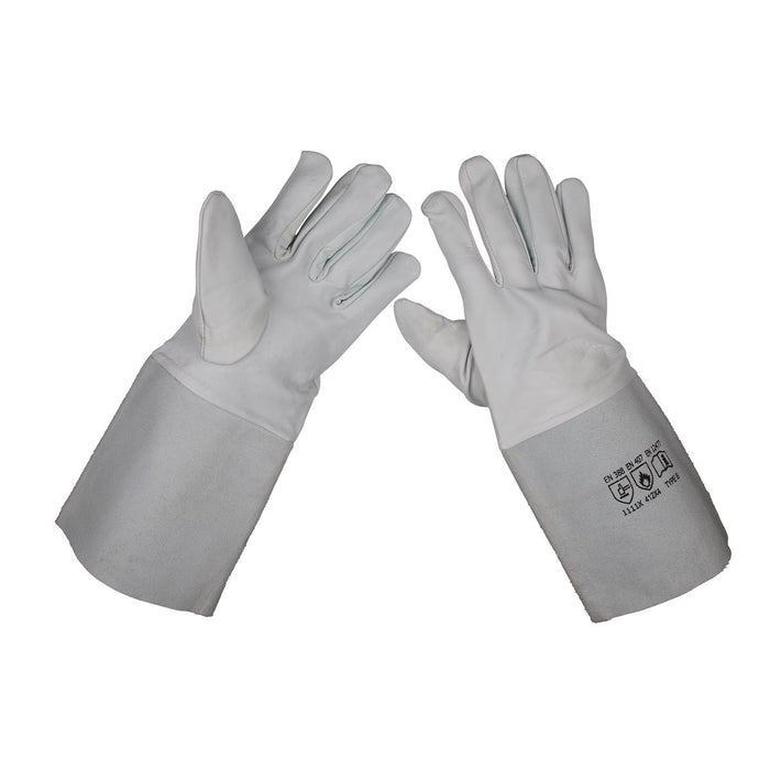 Sealey TIG Welding Gauntlets Pair SSP142 Sealey  - Dynamic Drive