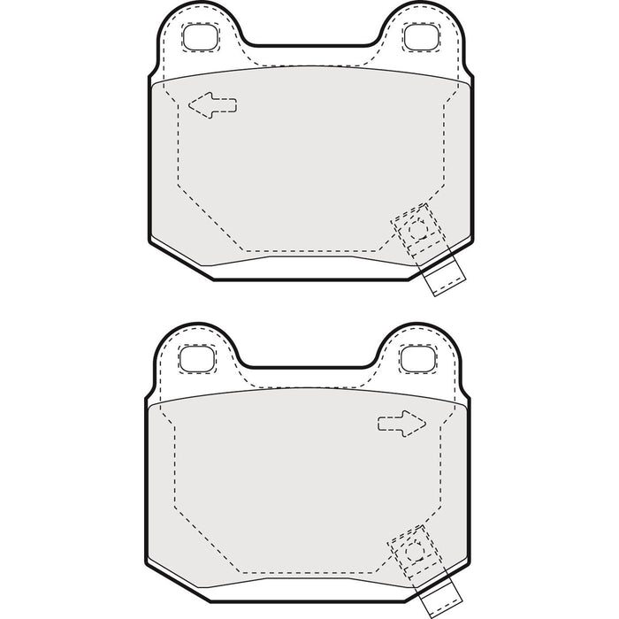 Apec Brake Pads Front & Rear Fits Maserati Quattroporte Mitsubishi Carisma Lancer