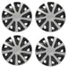 15" fits Fiat Ducato Wheel Trims Van Hubcaps Set of 4 Black Silver Quality UKB4C  - Dynamic Drive