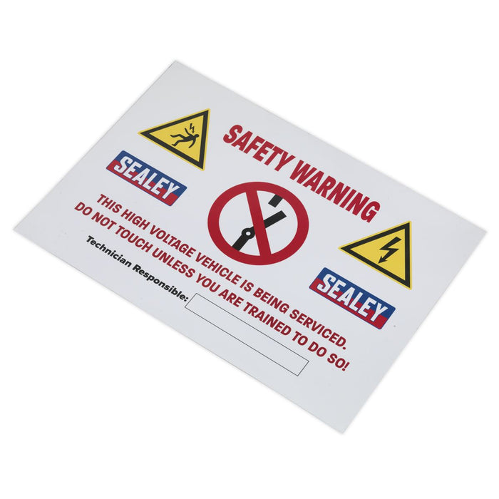 Sealey Hybrid/Electric Vehicle Warning Sign HYBRIDSIGN