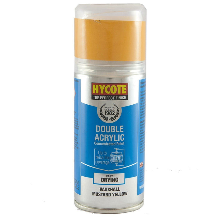 Hycote Aerosol Paint for Vauxhall Mustard Yellow 150ml