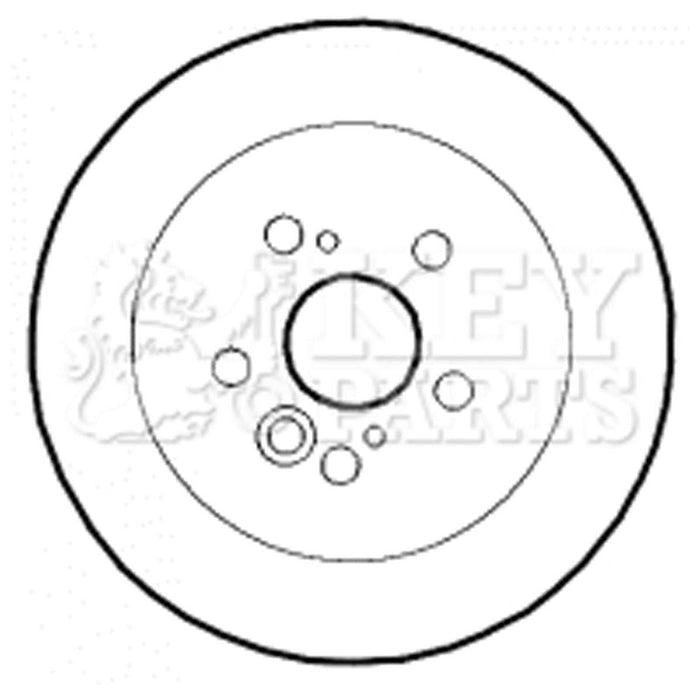 Genuine Key Parts KBD4363 Brake Disc Pair (Rear)