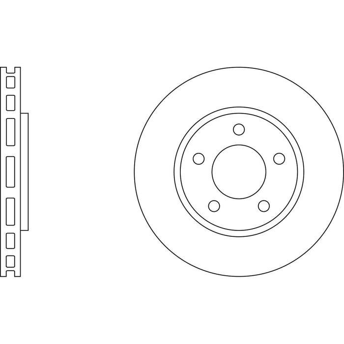 Apec Brake Disc Front Fits Chrysler Voyager