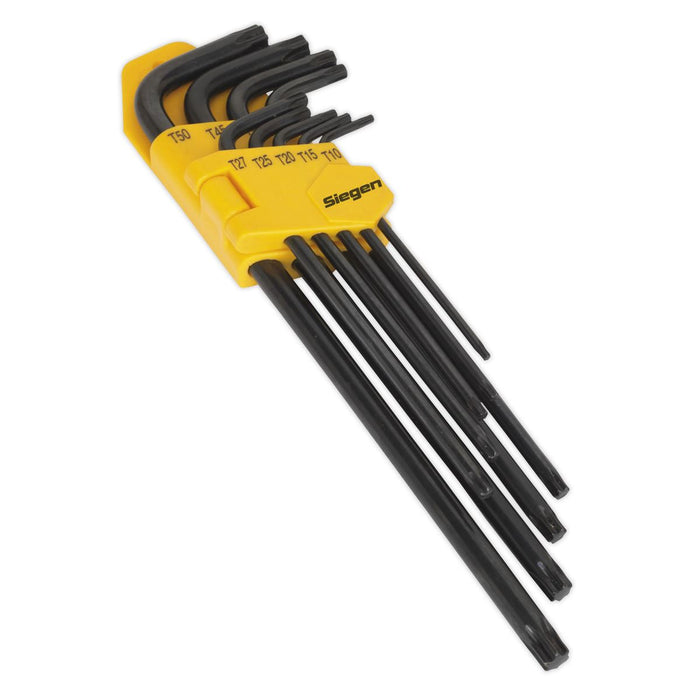 Sealey TRX-Star* Key Set 9pc Extra-Long S01096