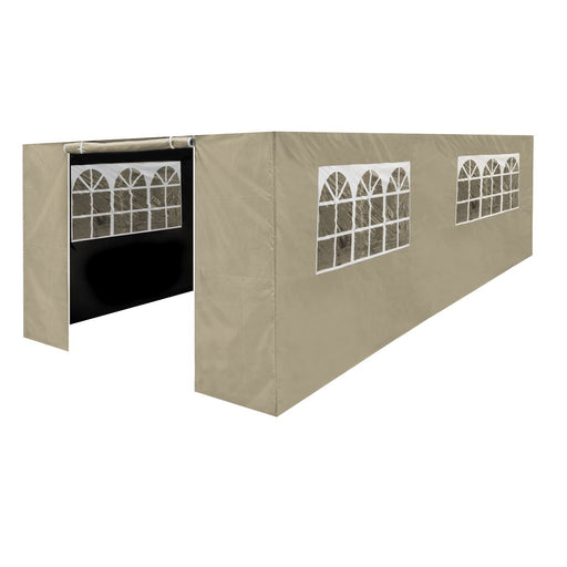 Dellonda Side Walls/Doors/Windows for Gazebo/Marquee Fits 3 x 6m Models - Beige Dellonda  - Dynamic Drive