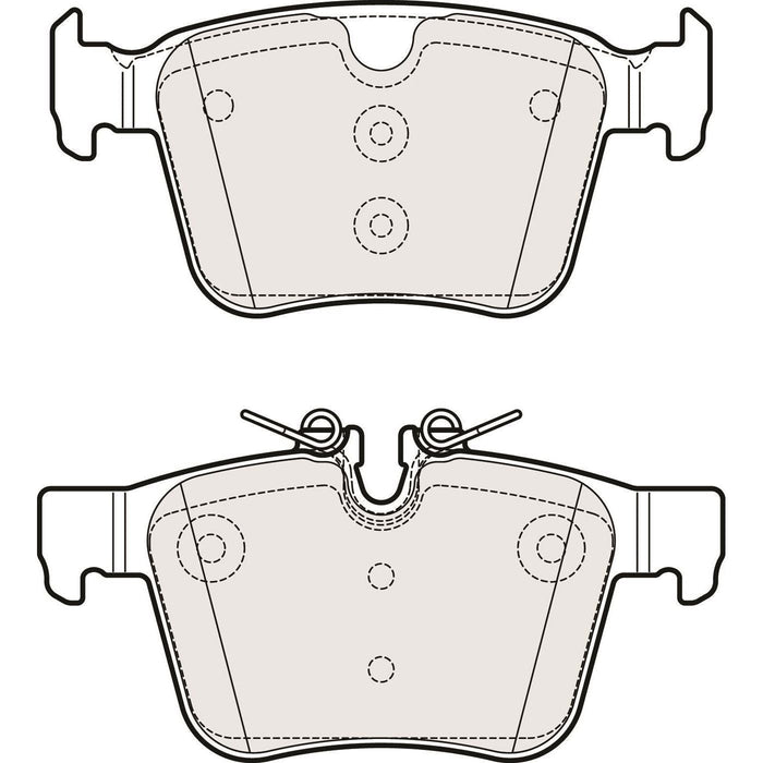 Apec Brake Pads Rear Fits Jaguar/Daimler E Pace F Xe Xf Land Rover Discovery Spor