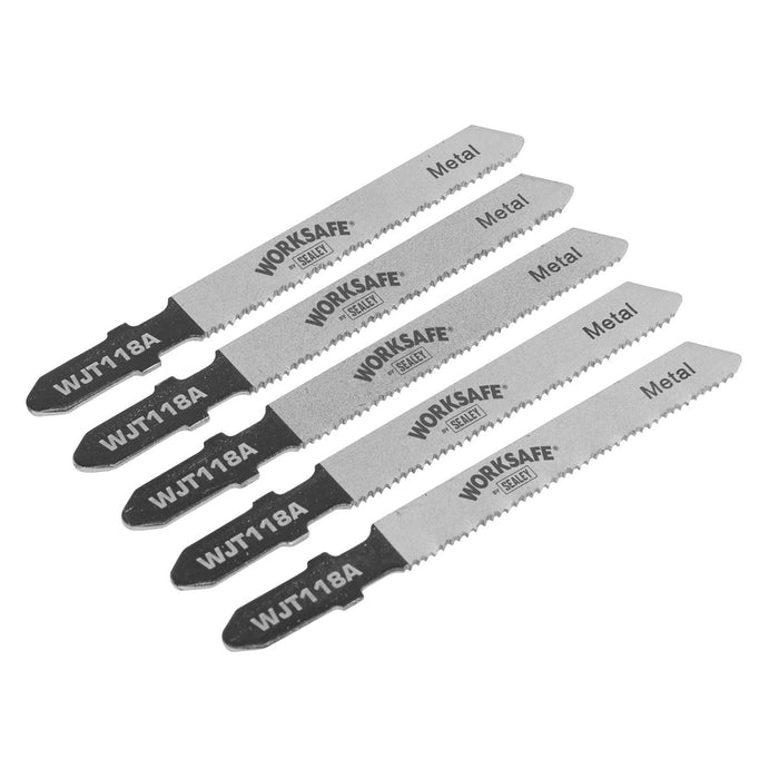 Sealey Jigsaw Blade Metal 55mm 21tpi Pack of 5 WJT118A