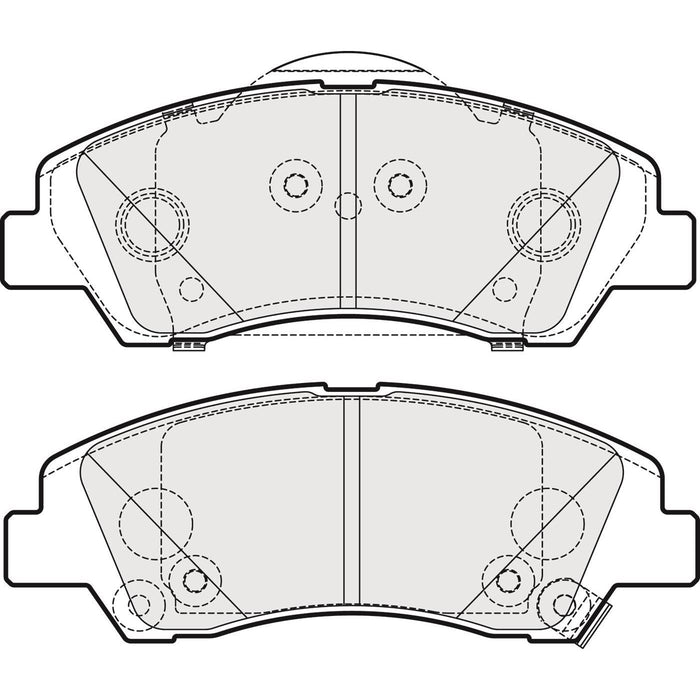 Apec Brake Pads Front Fits Hyundai I10