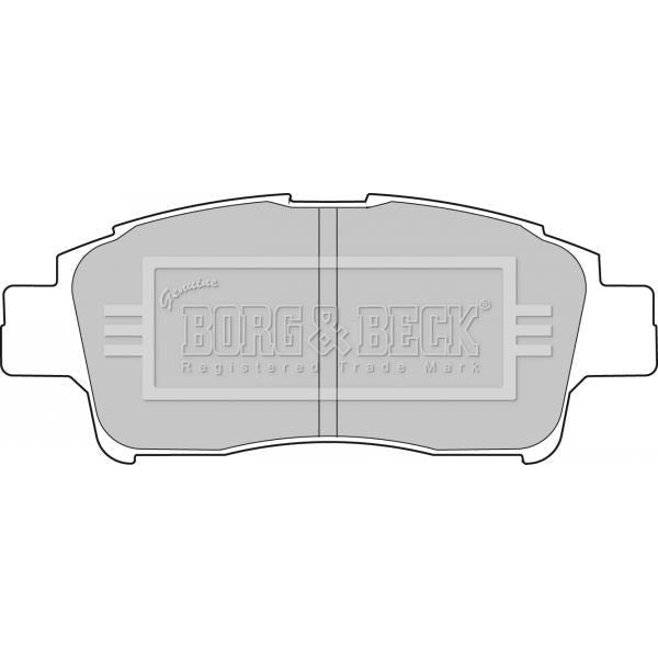 Genuine Borg & Beck Front Brake Pads fits Toyota Yaris Drums 991005 BBP1681 Borg & Beck  - Dynamic Drive