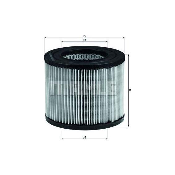 Genuine Mahle Air Filter  fits Atlas-Copco var. LX162 Mahle  - Dynamic Drive