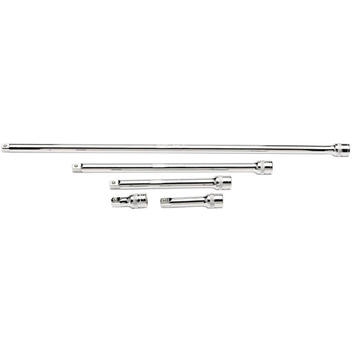 Draper Extension Bar Set, 3/8" Sq. Dr., Polished Chrome (5 Piece) 16767 Draper  - Dynamic Drive