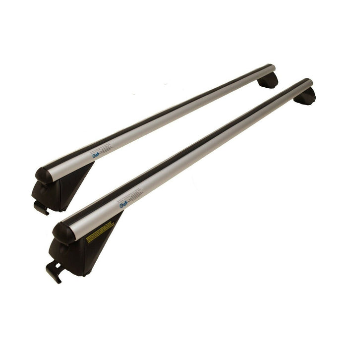 Locking Aluminium Flush Solid Roof Bars fits Renault Kadjar with sold rails Maypole  - Dynamic Drive