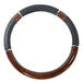 Wood Effect & Black Luxury Steering Wheel Cover fits VW fits Volkswagen Toureg UKB4C  - Dynamic Drive