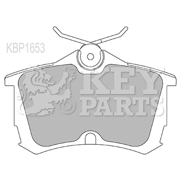 Genuine Key Parts KBP1653 Rear Brake Pads (Lucas-Girling)