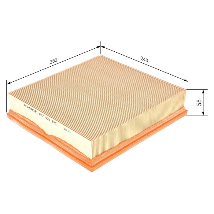 Genuine Bosch Car Air Filter S3571 fits Vauxhall Omega - 2.2 - 99-03 1457433571