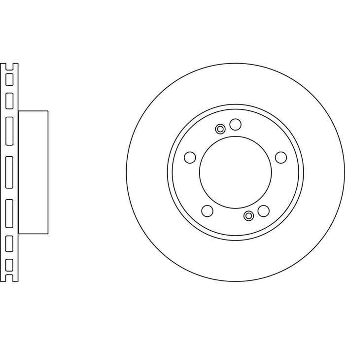 Apec Brake Disc Front Fits Ssangyong Rodius Turismo