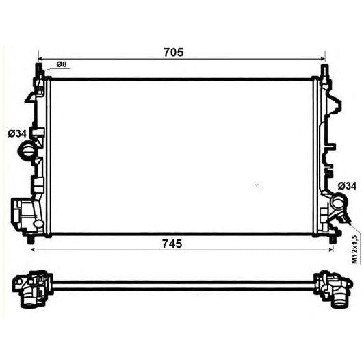 NRF Radiator 53074