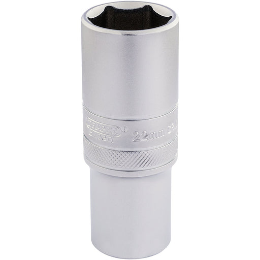 Draper 6 Point Metric Deep Socket, 1/2" Sq. Dr., 22mm 16654 Draper  - Dynamic Drive