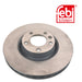 Genuine FEBI Front Brake Discs & Pads Set Vented for Porsche Cayenne Febi Bilstein  - Dynamic Drive