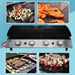 Dellonda 4 Burner 10kW Portable Gas Plancha - Stainless Steel Dellonda  - Dynamic Drive