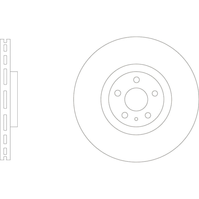 Apec Brake Disc Front Fits Volvo S60 S90 V60 V90 Xc60 Xc90