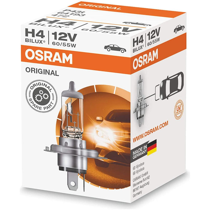 H4 Headlight Bulbs x2 Osram Fits Citroen Berlingo Multispace Dispatch Relay Osram  - Dynamic Drive