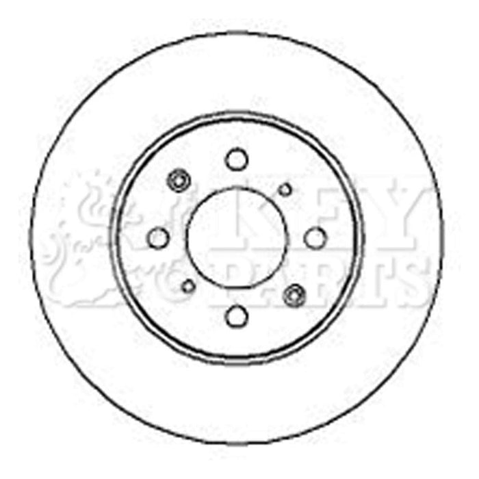 Genuine Key Parts KBD4082 Brake Disc Pair (Front)