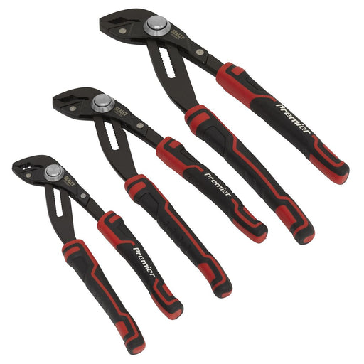 Sealey Water Pump Pliers Set 3pc Quick Release AK8380 Sealey  - Dynamic Drive