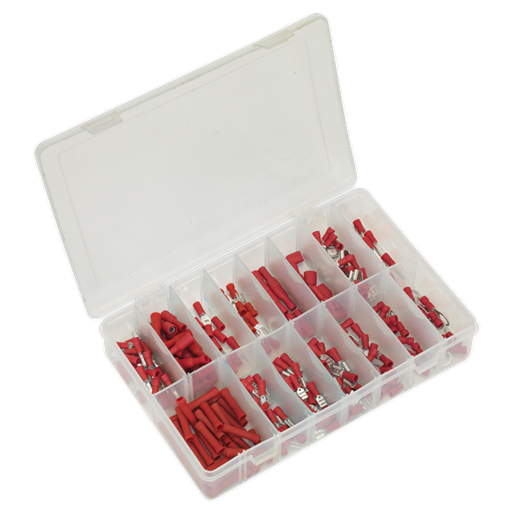 Sealey Crimp Terminal Assortment 260pc Red AB039RT Sealey  - Dynamic Drive