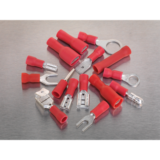 Sealey Crimp Terminal Assortment 260pc Red AB039RT Sealey  - Dynamic Drive