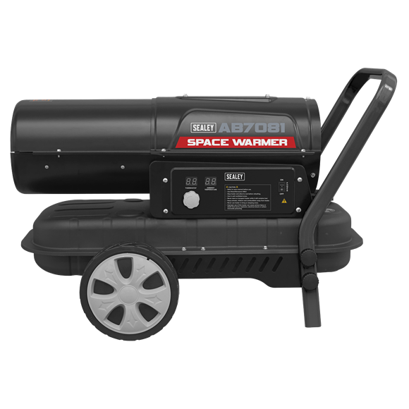 Sealey Space Warmerï Paraffin/Kerosene/Diesel Heater 70000Btu/hr with Wheels Sealey  - Dynamic Drive