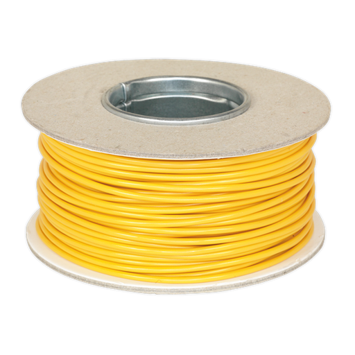 Sealey Automotive Cable Thin Wall Single 2mm 28/0.30mm 50m Yellow AC2830YE Sealey  - Dynamic Drive