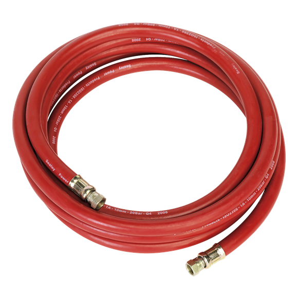 Sealey Air Hose 5m x10mm with 1/4"BSP Unions AHC538