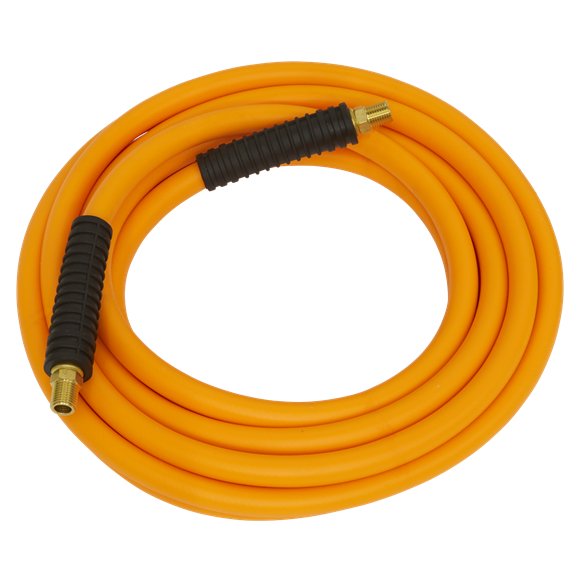 Sealey Air Hose 10m x8mm Hybrid High-Visibility with 1/4"BSP Unions AHHC10 Sealey  - Dynamic Drive