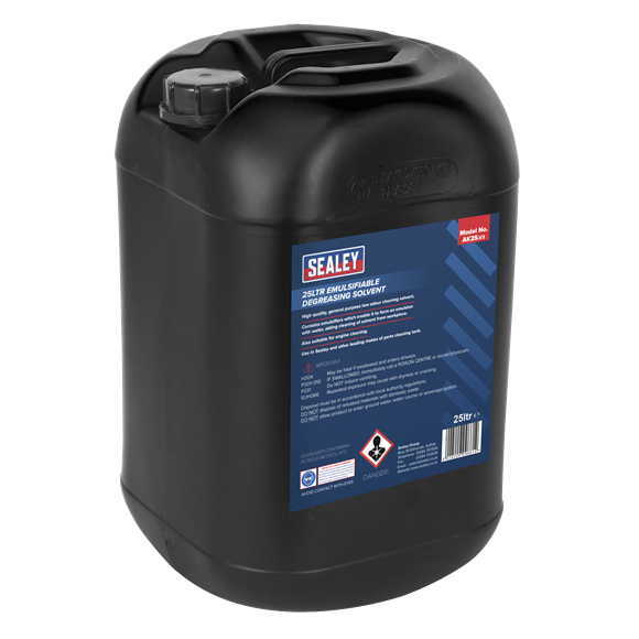 Sealey Degreasing Solvent Emulsifiable 25L AK25