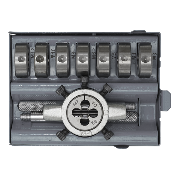 Sealey Split Die Set 9pc Metric AK3009 Sealey  - Dynamic Drive