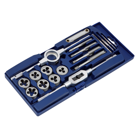 Sealey Tap & Die Set 17pc Metric AK321 Sealey  - Dynamic Drive