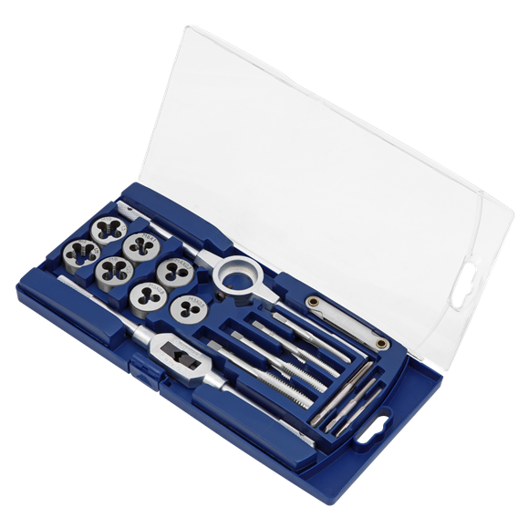 Sealey Tap & Die Set 17pc Metric AK321 Sealey  - Dynamic Drive