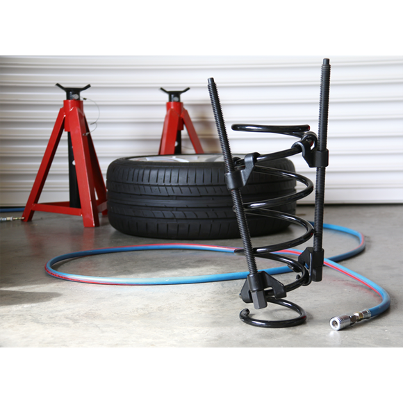 Sealey 2pc Long Reach Coil Spring Compressor Automotive Vehicle Garage Sealey  - Dynamic Drive