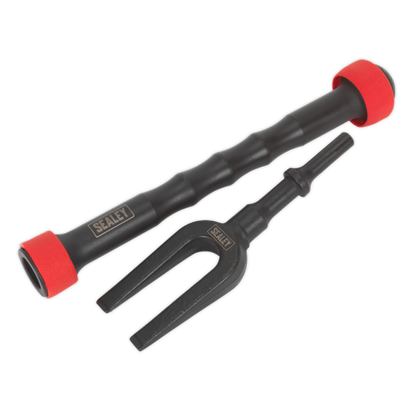 Sealey 2pc Impact Ball Joint Splitter Set with Fork for Air Hammer Guns 240mm Sealey  - Dynamic Drive