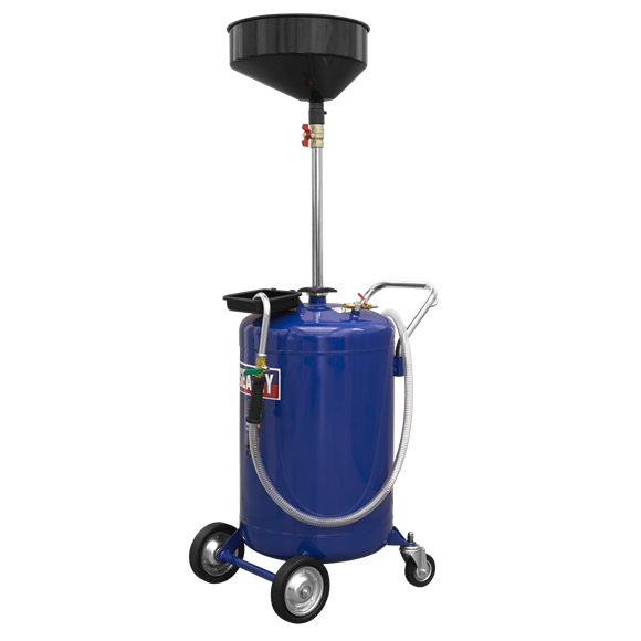 Mobile Oil Drainer 110L Air Discharger Sealey  - Dynamic Drive