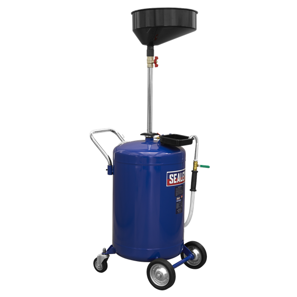 Mobile Oil Drainer 110L Air Discharger Sealey  - Dynamic Drive