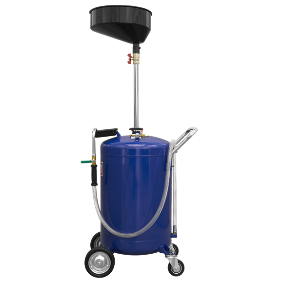 Mobile Oil Drainer 110L Air Discharger Sealey  - Dynamic Drive